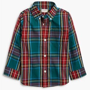 J. Crew Crewcuts Boys’ Button Down Shirt Tartan Size 6-7